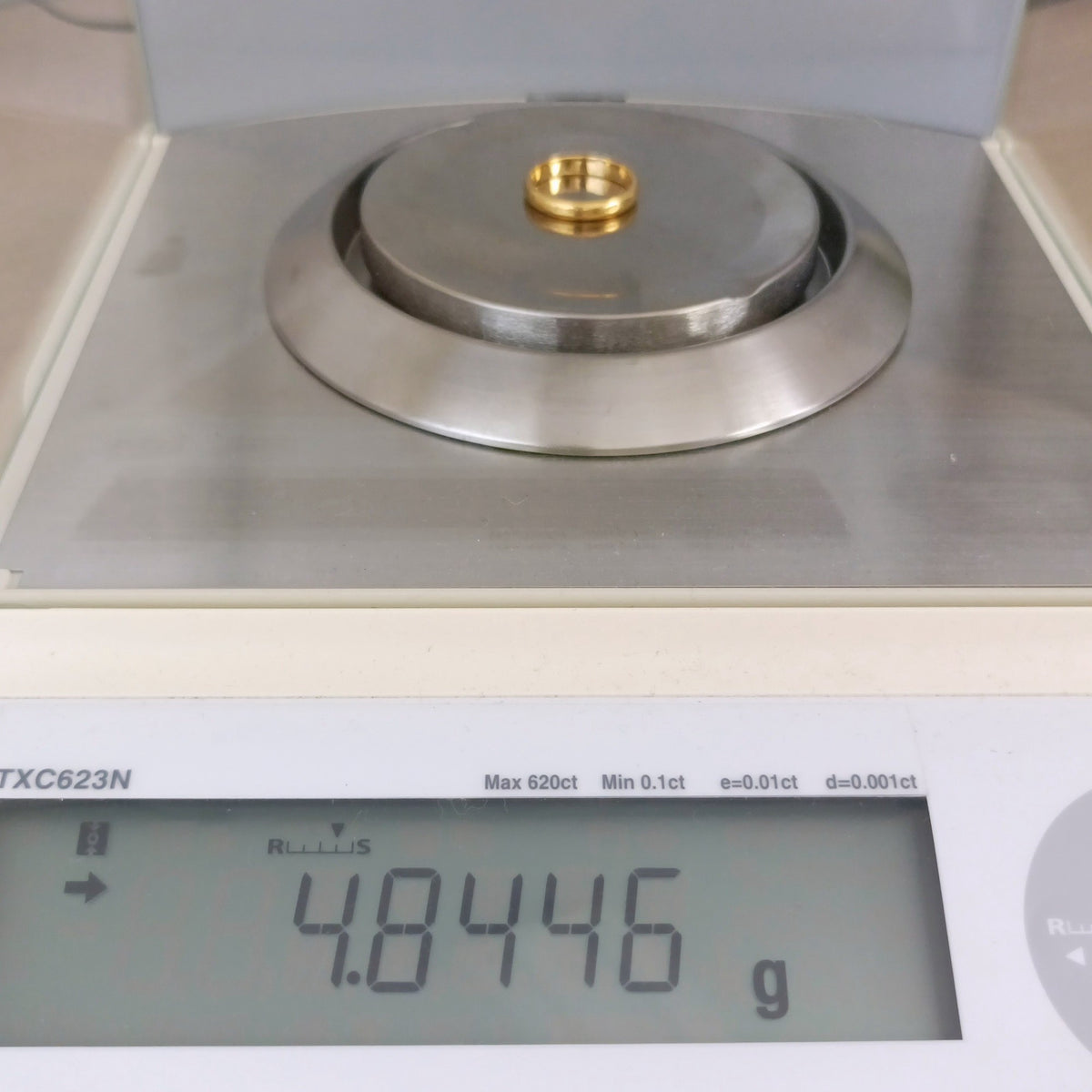 24金 K24 男女兼用 甲丸リング 4.84g 14号 Z3003