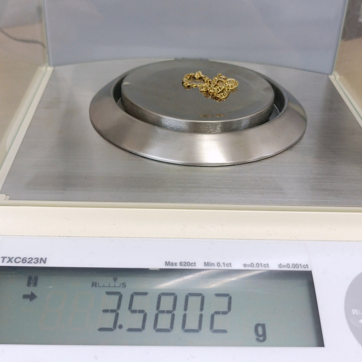 18金 K18 男女兼用 デザインブレス 3.58g 18.5㎝ Z2540