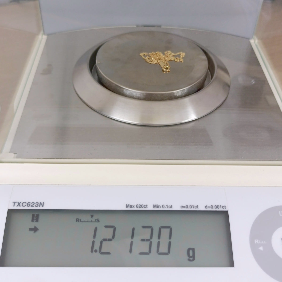18金 K18 男女兼用 ジュエリーマキ スクリューネックレス 1.21g 40.5㎝ Z1858