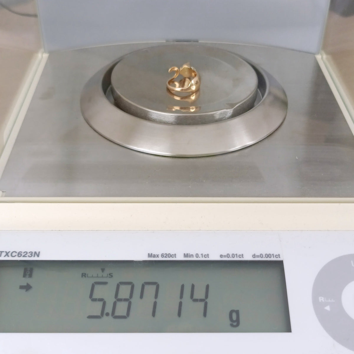 18金 K18 男女兼用 造幣局 田中貴金属 5.87g9号 Z2992