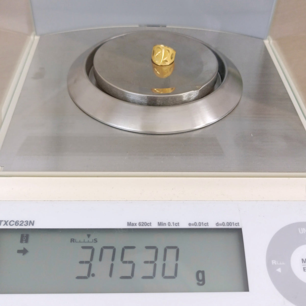 24金 K24 男女兼用 彫金 フリーサイズリング 3.75g Z3001