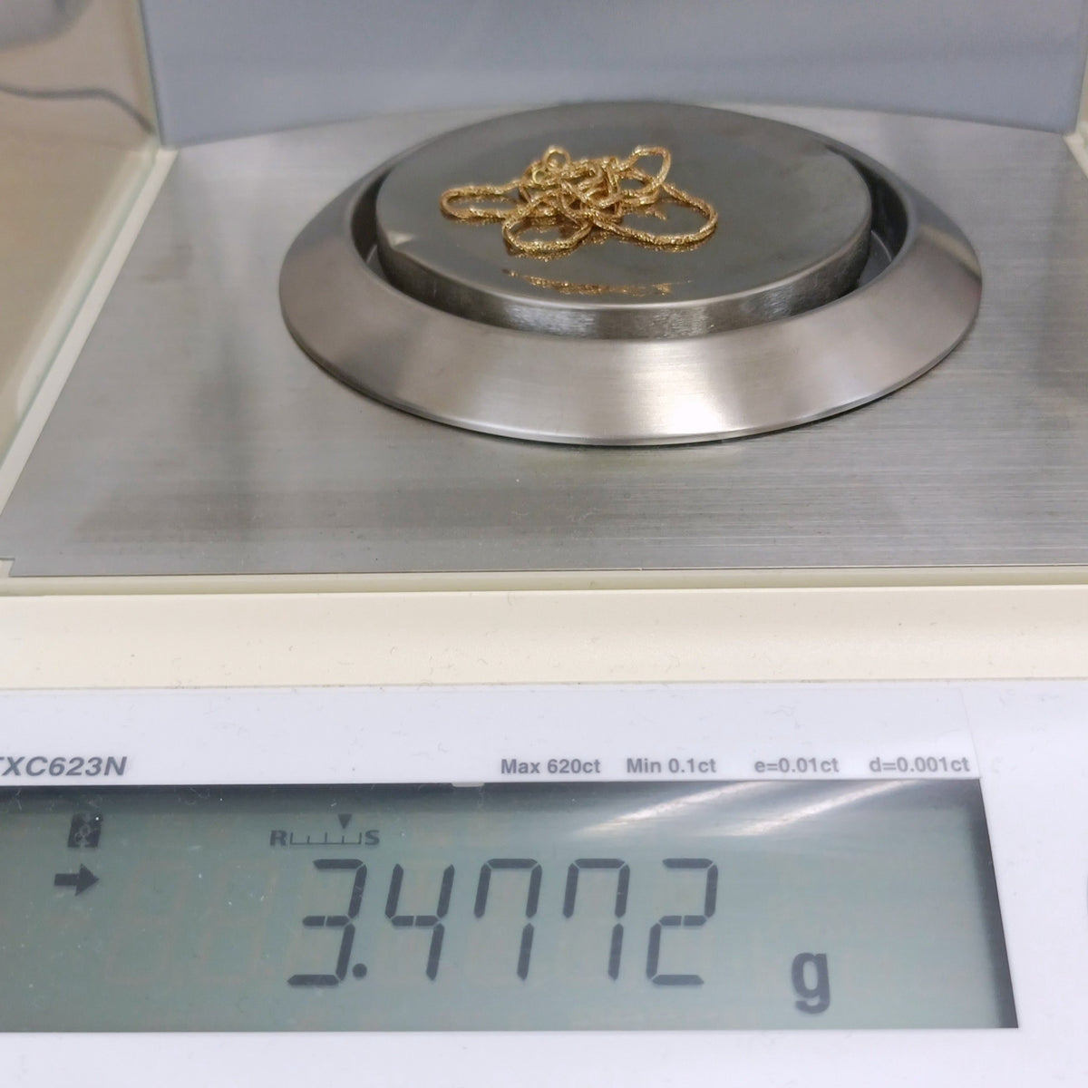 18金 K18 男女兼用 造幣局 編み込みネックレス 3.47g 42㎝ Z2062