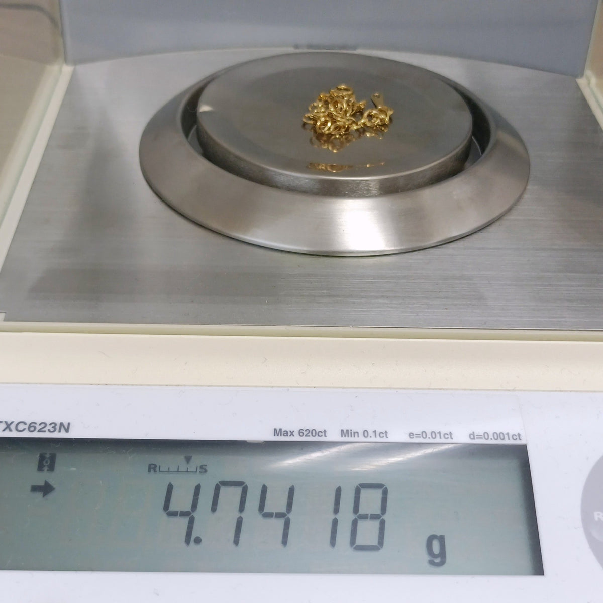 18金 K18 男女兼用 デザインブレス 4.74g 19.5㎝ Z2743