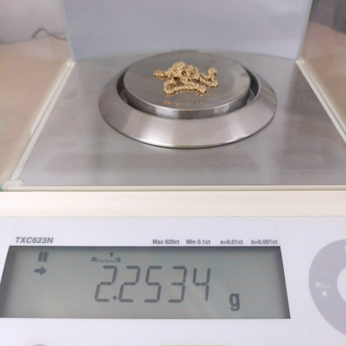 18金 K18 男女兼用 イタリーロープチェーンネックレス 2.25g 40㎝ Z1919