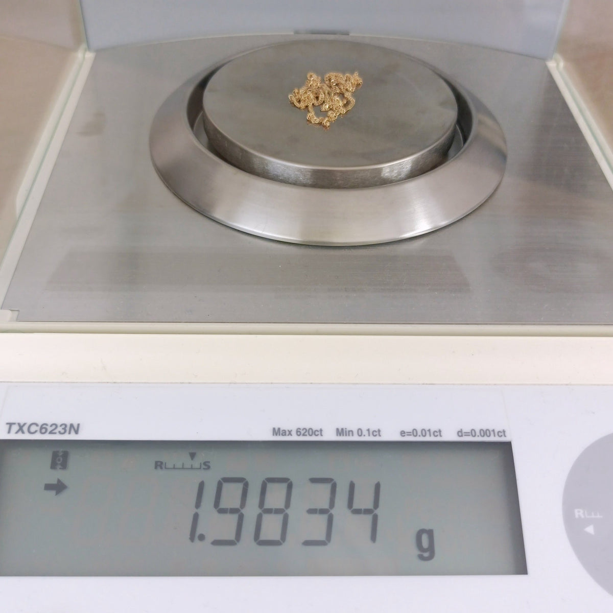 18金 K18 男女兼用 スクリューネックレス 1.98g 40㎝ Z1939
