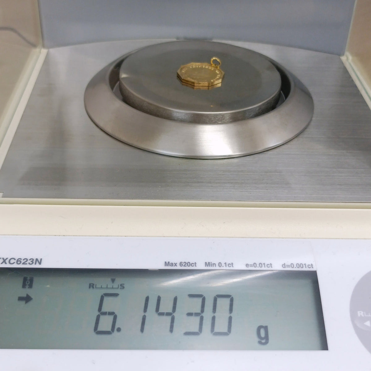 18金 K18 ダイアナ妃 来日  艶消し ネックレストップ 6.14ｇ Z2558