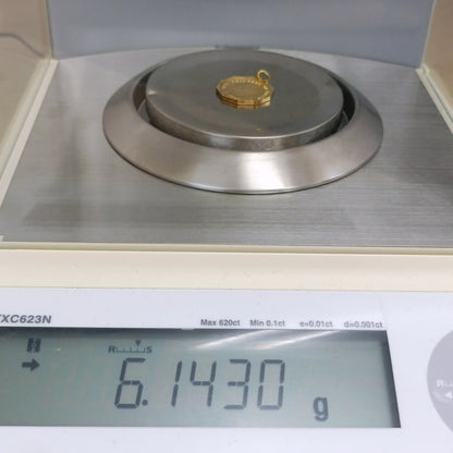 18金 K18 ダイアナ妃 来日  艶消し ネックレストップ 6.14ｇ Z2558