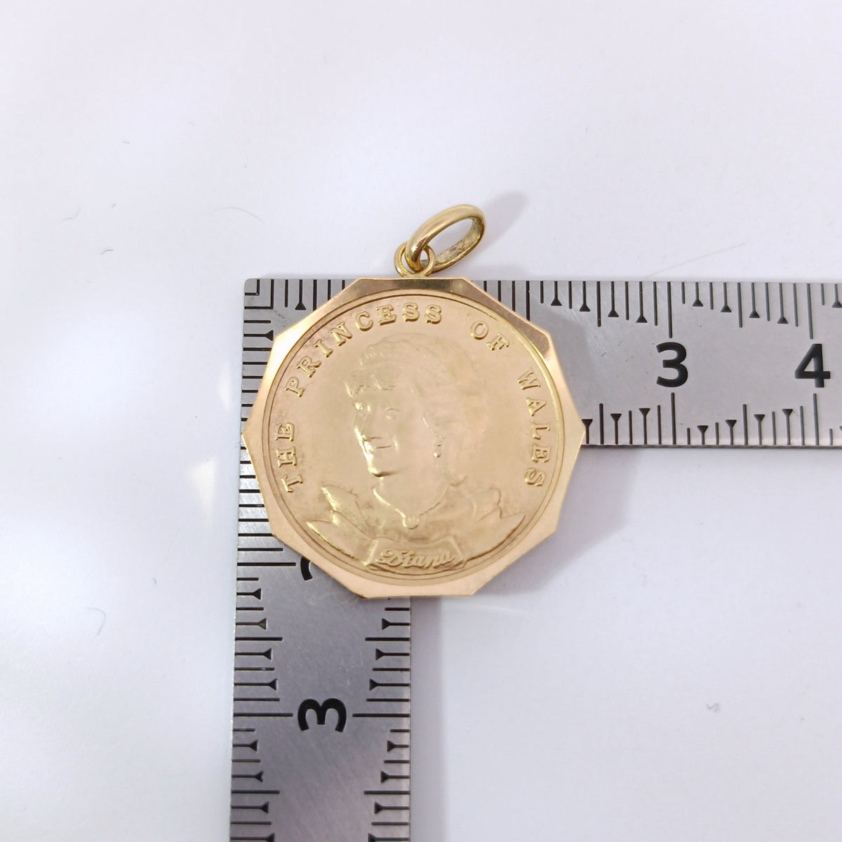 18金 K18 ダイアナ妃 来日  艶消し ネックレストップ 6.14ｇ Z2558