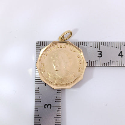 18金 K18 ダイアナ妃 来日  艶消し ネックレストップ 6.14ｇ Z2558