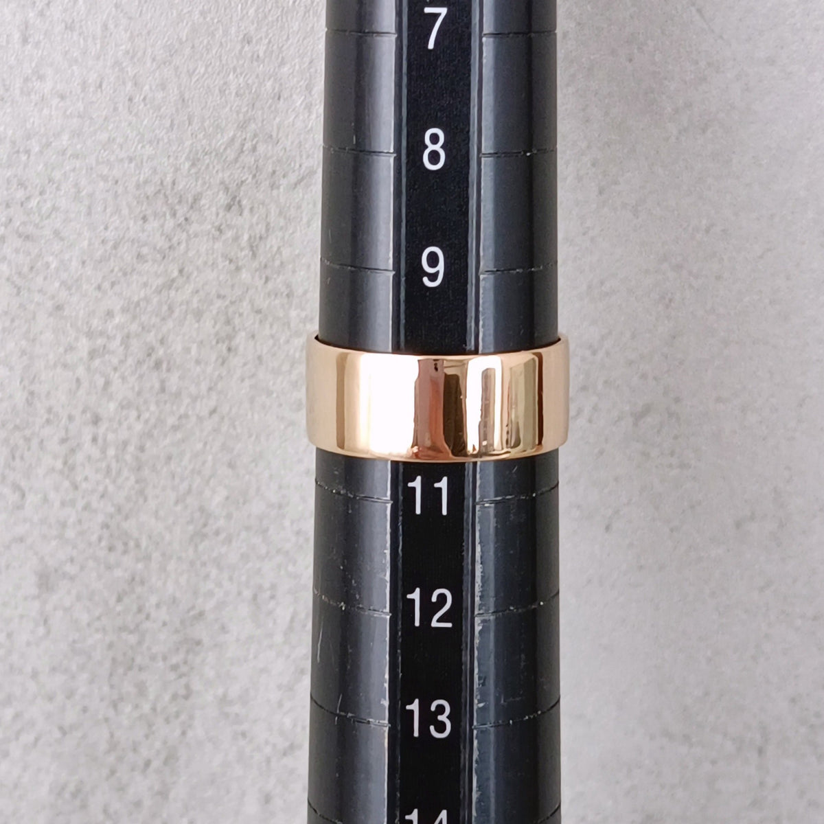 18金 K18 男女兼用 幅広 平打ちリング 3.65ｇ 10号 Z2424
