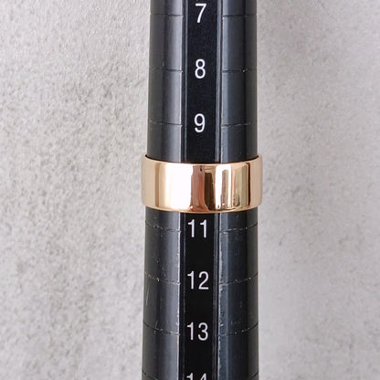 18金 K18 男女兼用 幅広 平打ちリング 3.65ｇ 10号 Z2424