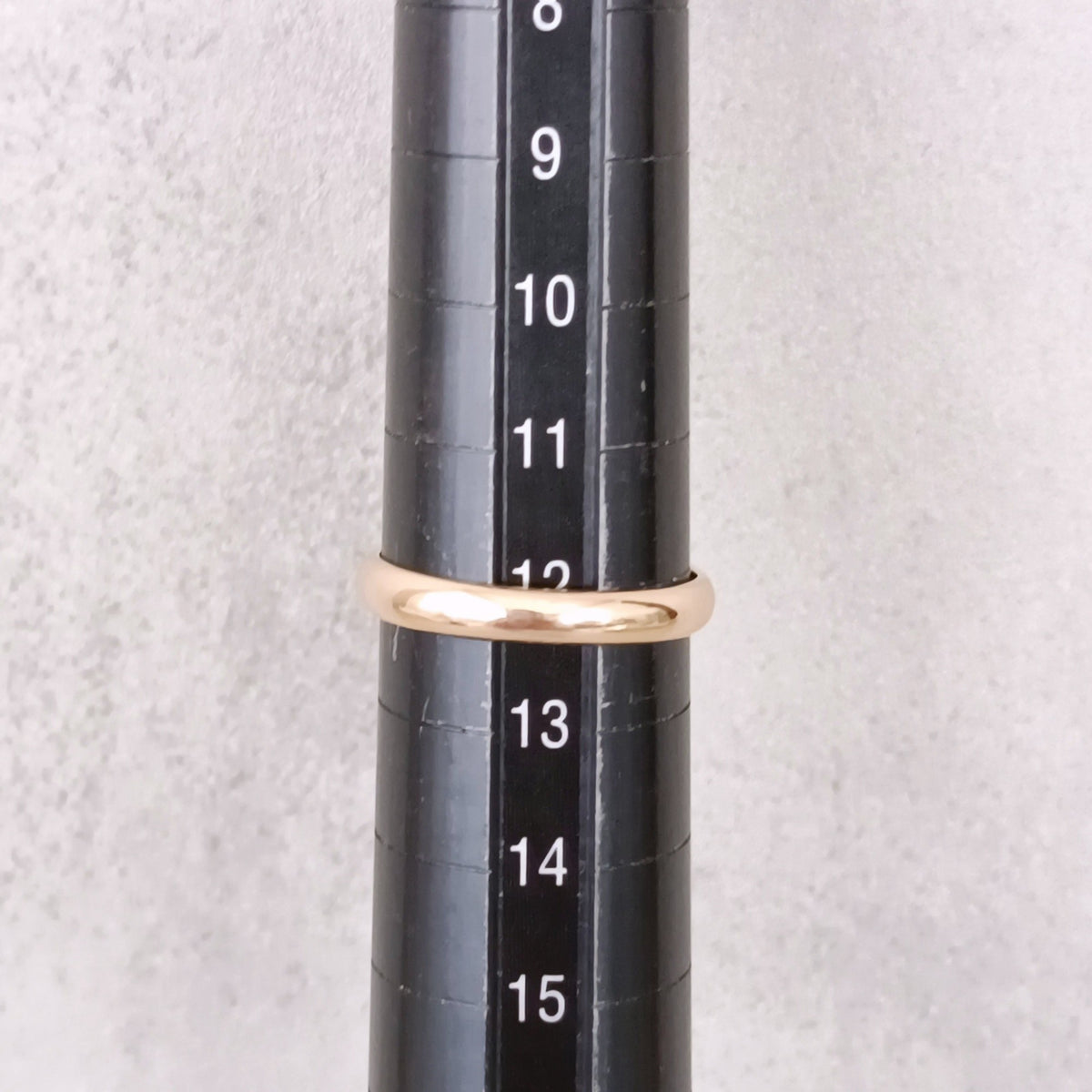 18金 K18 男女兼用 甲丸リング 2.38ｇ 12号 Z2996