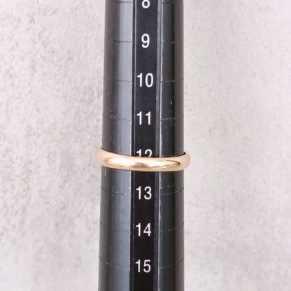 18金 K18 男女兼用 甲丸リング 2.38ｇ 12号 Z2996