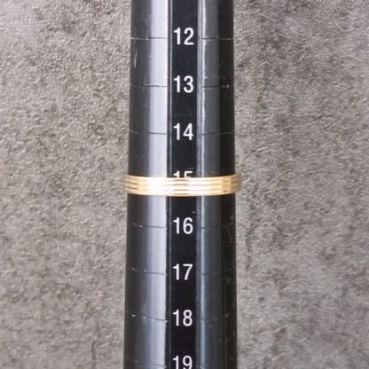 18金 K18 男女兼用 デザインリング 2.48ｇ 15号 Z2776