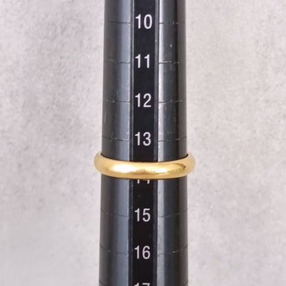 24金 K24 男女兼用 甲丸リング 4.84ｇ 14号  Z3003