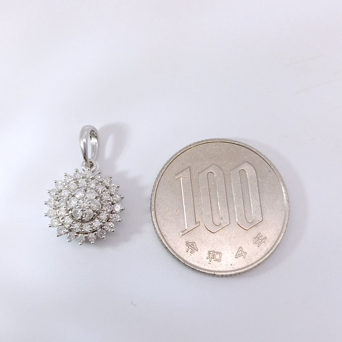 18金 K18 男女兼用 ダイヤ0.5ct ネックレストップ 1.6ｇ Z2929
