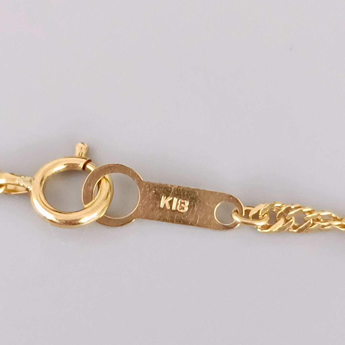 18金 K18 男女兼用 スクリューネックレス 2.73ｇ 40.5㎝ Z1860