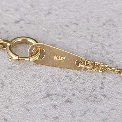 18金 K18 男女兼用 スクリューネックレス 2.56ｇ 40.5㎝ Z1937
