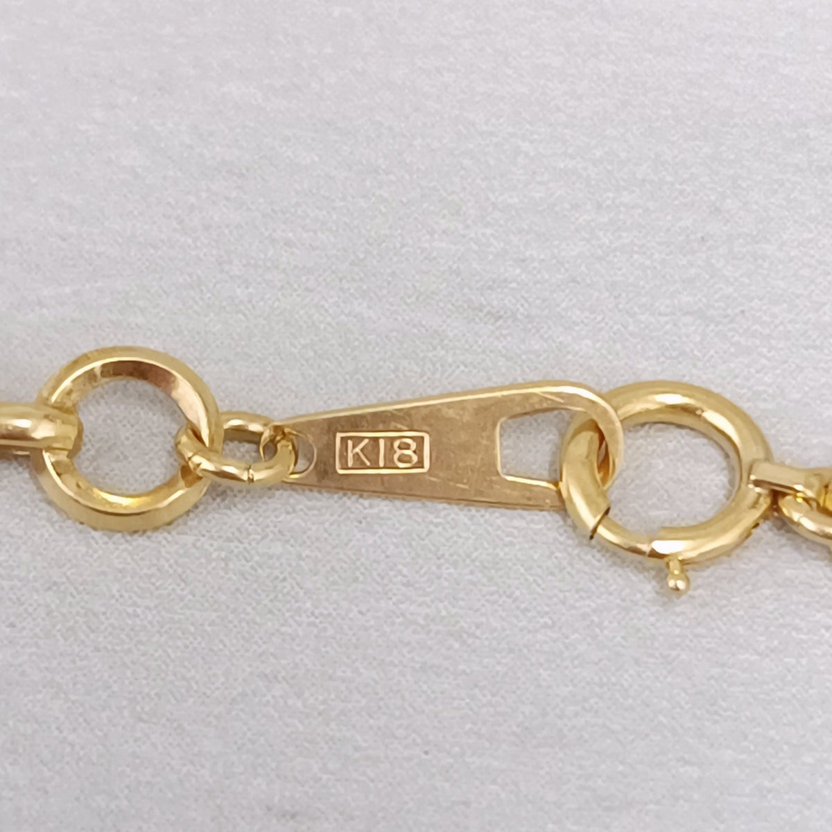 18金 K18 男女兼用 デザインブレス 4.74ｇ 19.5㎝ Z2743