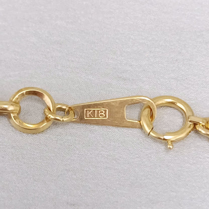 18金 K18 男女兼用 デザインブレス 4.74ｇ 19.5㎝ Z2743