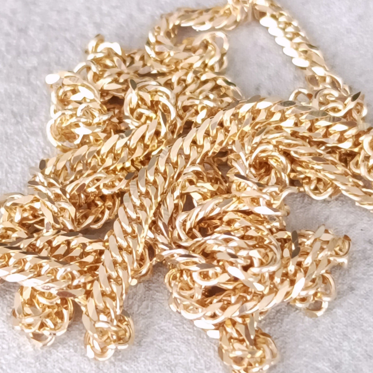 18金 K18 男女兼用 造幣局 6面ダブル喜平ネックレス 10.25ｇ 50.5㎝ Z1965