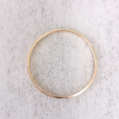 18金 K18 男女兼用 彫金リング 0.95ｇ 18号 Z2369