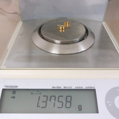 18金 K18 小振り デザインピアス 1.37ｇ Z2044