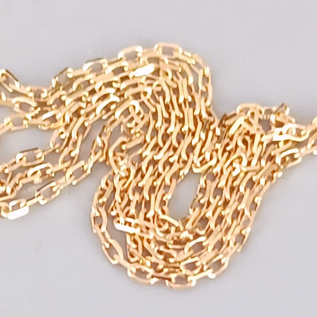 18金 K18  ダイヤ0.1ct アルファベットネックレス 1.52ｇ 39㎝ Z1837