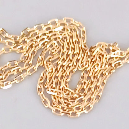 18金 K18  ダイヤ0.1ct アルファベットネックレス 1.52ｇ 39㎝ Z1837