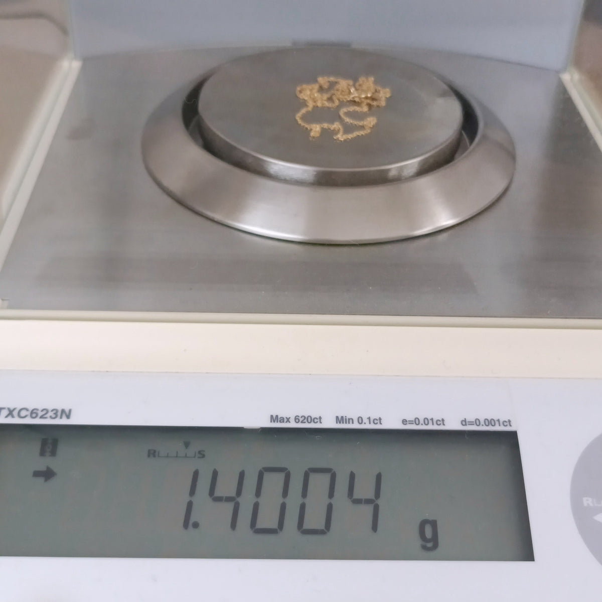18金 K18 男女兼用 デザインネックレス 1.4ｇ 45㎝ Z2510