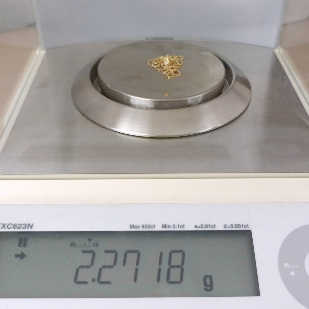 18金 K18 男女兼用 ダイヤ0.24ct ハートネックレス 2.27ｇ 41㎝ Z2061