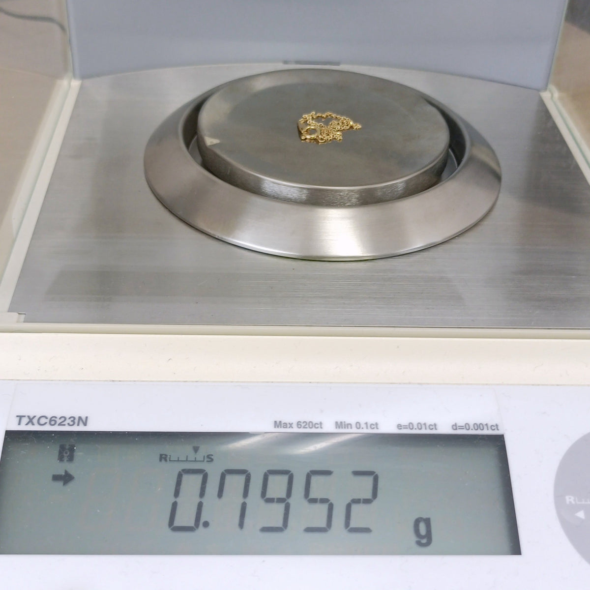 18金 K18 男女兼用 ジュエリーマキ カットアズキチェーンブレス 0.79ｇ 18㎝ Z2300