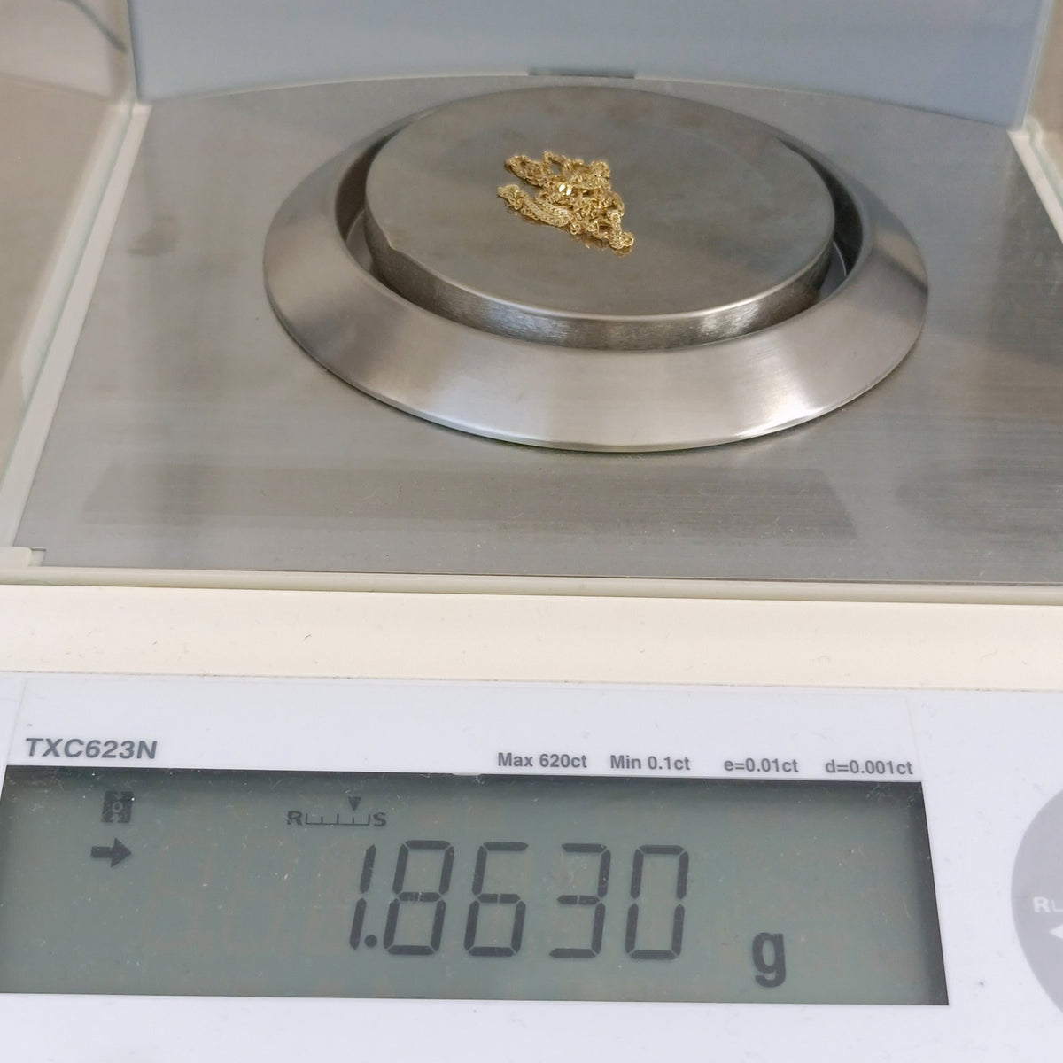 18金 K18 男女兼用 スクリューネックレス 1.86ｇ 40㎝ Z2257
