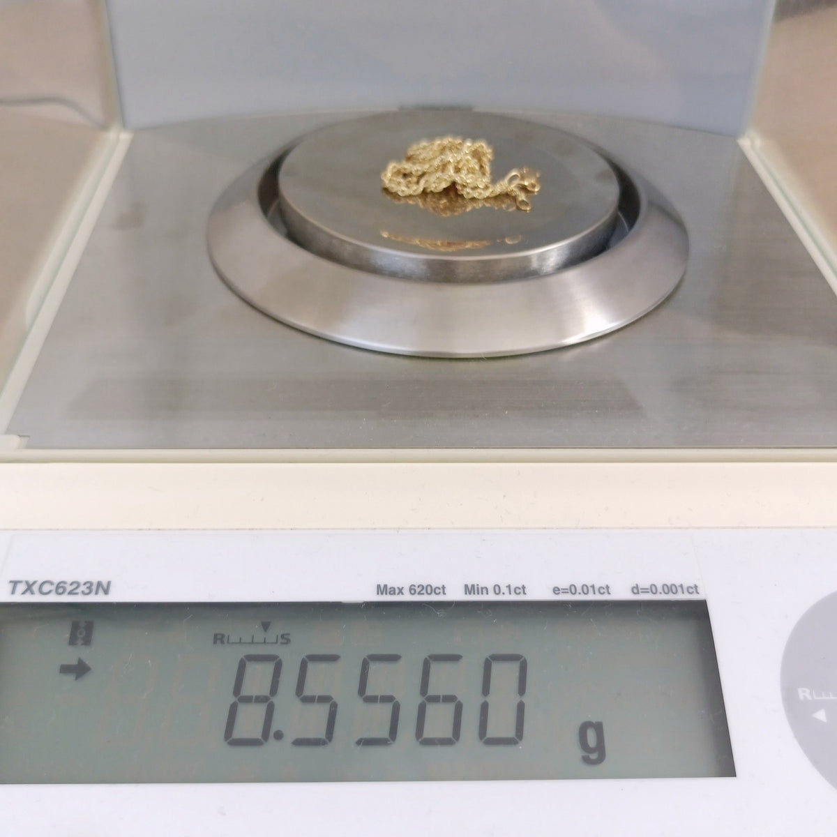 18金 K18 男女兼用 イタリー ソリッド ロープチェーンネックレス 8.55ｇ 39.5㎝ Z2623