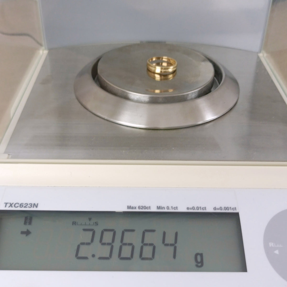 18金 K18 男女兼用 デザインリング 2.96ｇ 16号 Z2389