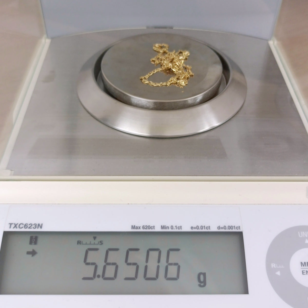 18金 K18 男女兼用 バレストラ マリンチェーンネックレス 5.65ｇ 50㎝ Z1827