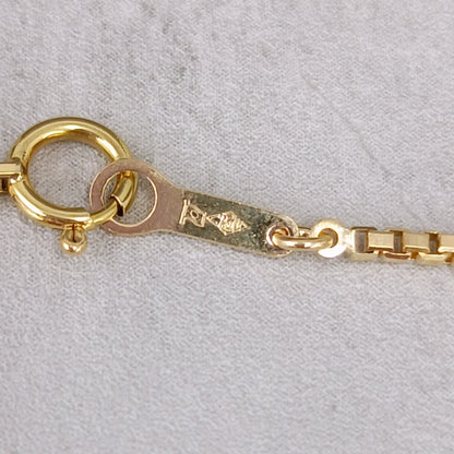 18金 K18 男女兼用 田中貴金属 ベネチアンネックレス 7.34ｇ 45㎝ Z2276