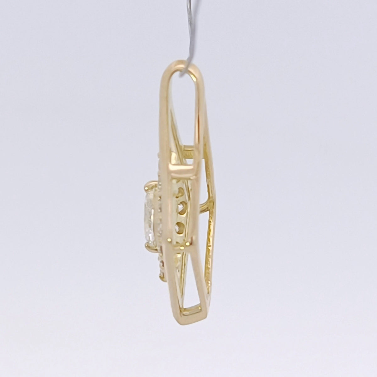 18金 K18 男女兼用 ダイヤ0.2ct ネックレストップ 0.89ｇ Z2574
