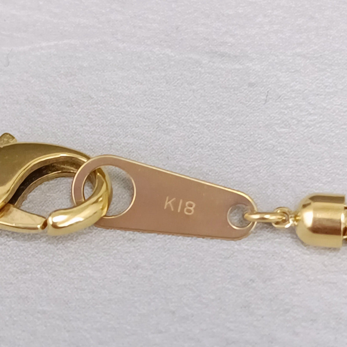 18金 K18 男女兼用 カットポンパチェーンネックレス 10.07ｇ 51.5㎝ Z2456