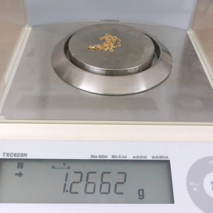 18金 K18 男女兼用 スライド式アジャスター ヴェネチアンネックレス 1.26ｇ 45㎝ Z2078