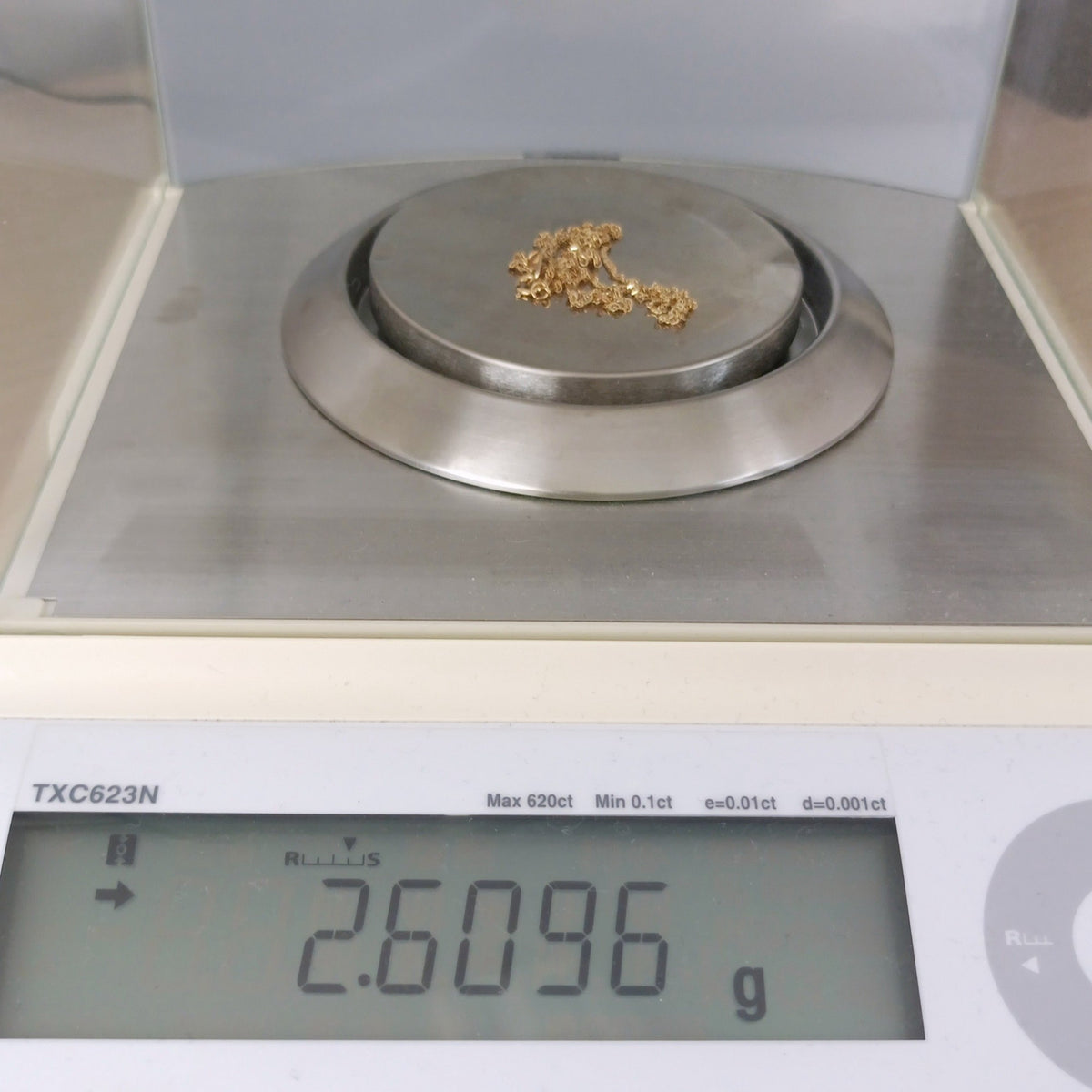 18金 K18 男女兼用 イタリースクリューネックレス 2.6ｇ 45㎝ Z2718