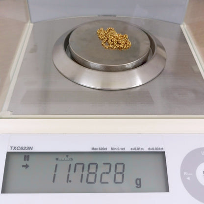 24金 K24 男女兼用 造幣局 田中貴金属 アズキチェーンネックレス 11.78ｇ 50.5㎝ Z1871