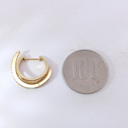 18金 K18 ダイヤ0.3ct スイングピアス 4.58ｇ Z1951