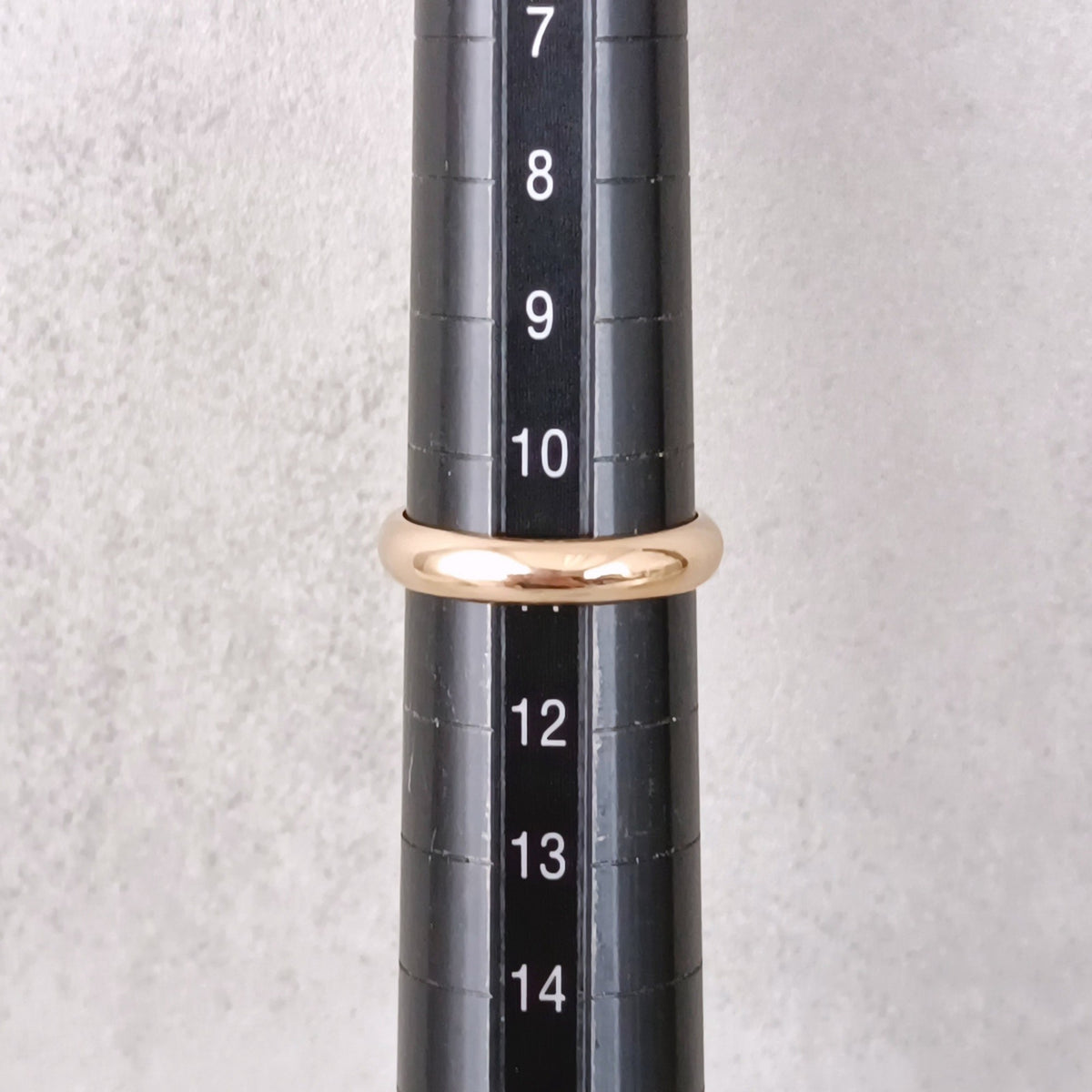 18金 K18 男女兼用 鏡面 甲丸リング 3.64ｇ 11号 Z2430