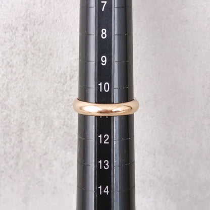 18金 K18 男女兼用 鏡面 甲丸リング 3.64ｇ 11号 Z2430