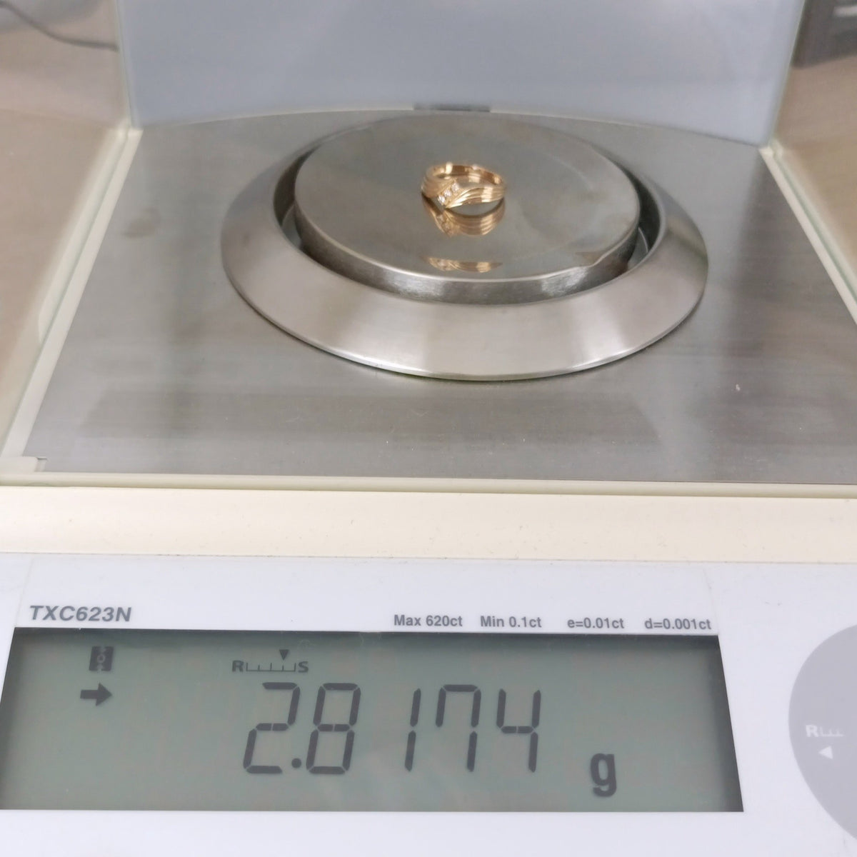 18金 K18 男女兼用 デザインリング 2.81ｇ 11号 Z2975