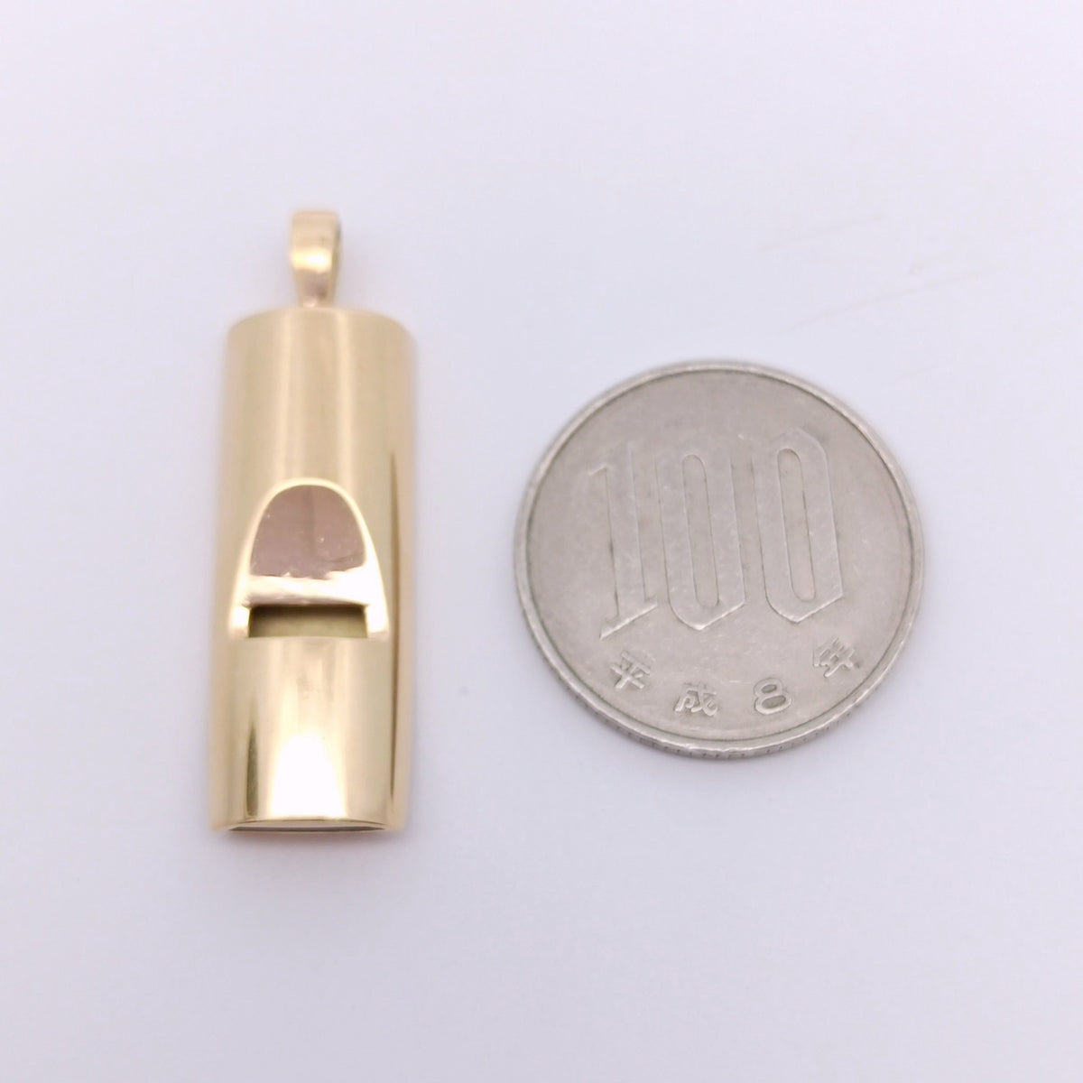 18金 K18 男女兼用 笛 ネックレストップ キーホルダー 8.26ｇ Z2332