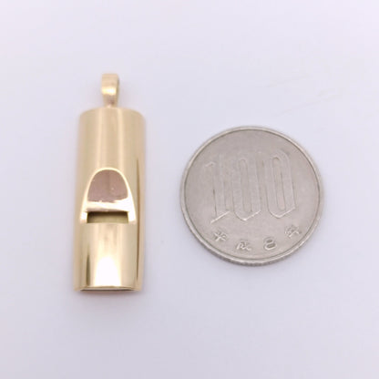 18金 K18 男女兼用 笛 ネックレストップ キーホルダー 8.26ｇ Z2332