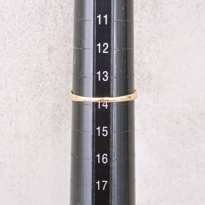 18金 K18 男女兼用 フェザーリング 1.25ｇ 14号　Z2355