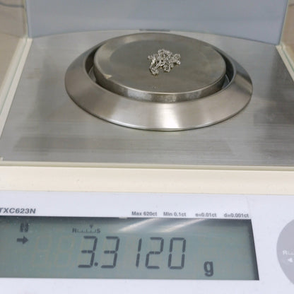 Pt1000 プラチナ 男女兼用 スクリューネックレス 3.31ｇ 43㎝ Z2287